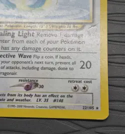 Light Dragonair Neo Destiny 22/105 Pokemon Card - Image 4