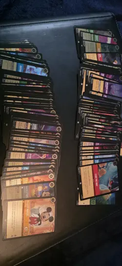 Disney Lorcana 440-Card Lot and Shimmering Skies Storage All Foil Mix Rarity Lot - Image 2
