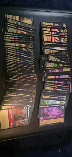 Disney Lorcana 440-Card Lot and Shimmering Skies Storage All Foil Mix Rarity Lot - Image 3