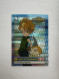 Digimon Card Matt & Tsunomon 5 Of 34 Animated Series Holo Trading Card - Image 1
