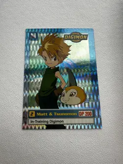 Digimon Card Matt & Tsunomon 5 Of 34 Animated Series Holo Trading Card - Image 2