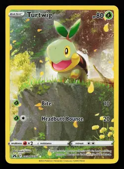 Turtwig GG31/GG70 Holo Crown Zenith Galarian Gallery Pokemon Card - Image 1