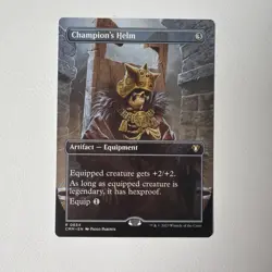 Champion's Helm Borderless NON FOIL Commander Masters 654 - Image 1