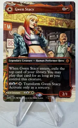 Gwen Stacy 0202 - Borderless: Magic the Gathering(mtg) - Image 1