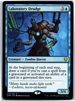 Magic the Gathering Laboratory Drudge Commander Legends x1 MTG Free Shipping! - Image 1