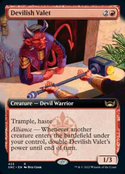Devilish Valet (SNC 423) Near Mint Foil - MTG single - Image 1