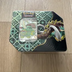 🔥Pokemon TCG Scarlet & Violet PALDEAN FATES SHINY GREAT TUSK EX TIN🔥 - Image 1