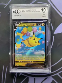 Pokemon TCG Pokemon 2021 Celebrations Flying Pikachu V 006/025 English BCCG 10 - Image 1