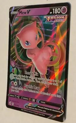 Pokemon TCG Mew V Fusion Strike 113/264 Ultra Rare Holo Basic 180 HP English - Image 4