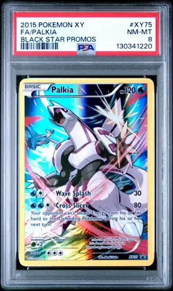 2015 POKEMON BLACK STAR PROMO PALKIA #XY75 PSA 8 NM #130341220 - Image 1