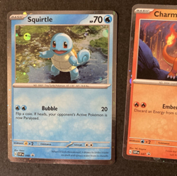 HD COSMOS HOLO Kanto Starters Set - Pokemon 151 Poster Promo Squirtle Charmander - Image 2