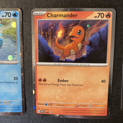 HD COSMOS HOLO Kanto Starters Set - Pokemon 151 Poster Promo Squirtle Charmander - Image 3