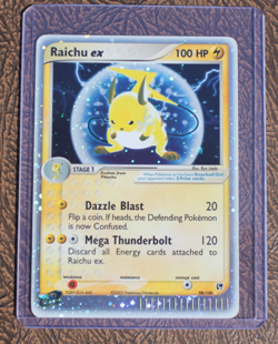 Pokemon Raichu ex 98/100 EX Sandstorm Stage 1 Holo 100 HP Pokemon - Image 1