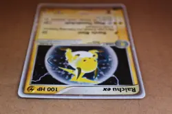 Pokemon Raichu ex 98/100 EX Sandstorm Stage 1 Holo 100 HP Pokemon - Image 5