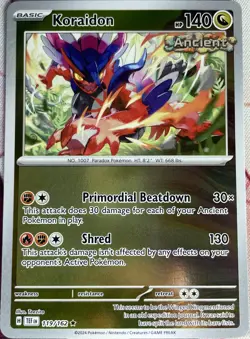 Koraidon Reverse Holo Rare - 119/162 - Temporal Forces Pokemon 2024 - Image 1