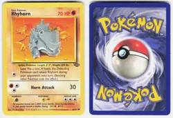 Rhyhorn 61/64 Common Jungle Pokemon Unlimited Lightly Played - Image 1