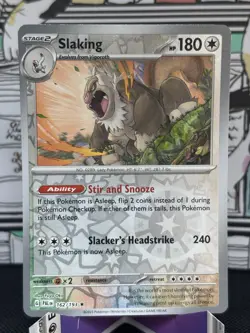 Slaking - 162/193 Sv02: Paldea Evolved Rare Reverse Holo Pokemon Card TCG - Image 1