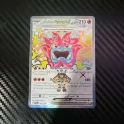 Pokemon Hearthflame Mask Ogerpon ex Twilight Masquerade Ultra Rare Holo - Image 1