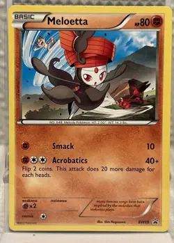 Meloetta BW69 Black Star Promo Pokemon TCG Black & White - LP - Image 1