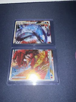Kyogre & Groudon Legend Holo 070/080 071/080 L3 Triumphant Japanese Pokemon 2010 - Image 2