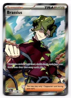 Brassius 135/131 Ultra Rare Prismatic Evolutions Pokemon Holo NM - Image 1