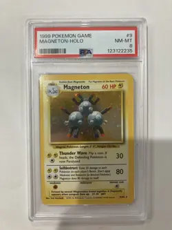 1999 Pokemon Magneton Holo PSA 8 - Image 1