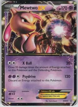 Pokemon TCG Mewtwo EX - Promo Black and White Promos BW45 - Image 1