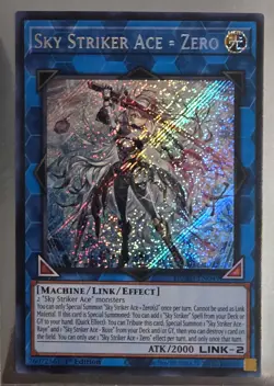 Yugioh! Sky Striker Ace = Zero DUAD-EN049 Secret Rare 1st Edition NM - Image 1