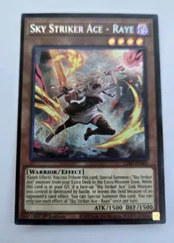 Sky Striker Ace - Raye (Alt Art) Secret Rare 1st Edition L26D-ENS01 NM Yugioh - Image 1