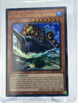 Mega Fortress Whale LED9-EN016 Ultra Rare 1st Edition Yugioh! NM - Image 1