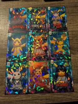 Pokemon Pikachu Cosplay FE Holiday Box Hits. Non Tcg Fan Art Cards. Lot# (6) - Image 1