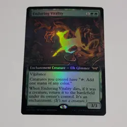 MTG Enduring Vitality (381/499) Duskmourn House of Horror LP FOIL - Image 1