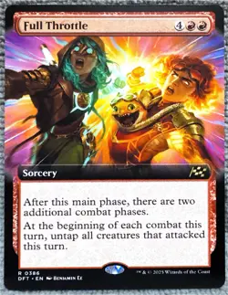 Full Throttle Extended Art Borderless #386 DFT Aetherdrift | MTG Rare - Image 1