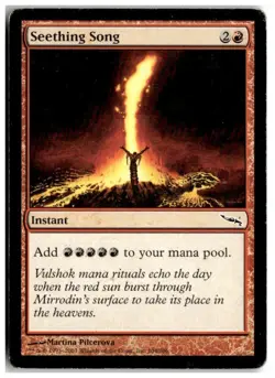 MTG Seething Song - Mirrodin Heavily Played English - Image 1