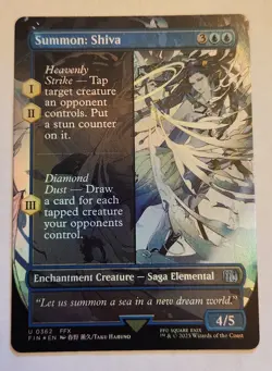 Summon: Shiva (Borderless) Final Fantasy Foil NM+ - Image 1