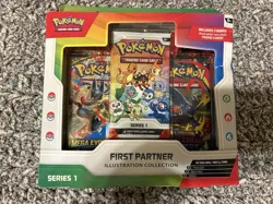 Pokemon TCG First Partner Illustration Collection Series 1 Box 3 Promo Cards - Image 1