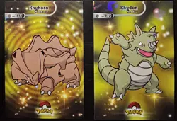 RHYHORN X RHYDON LOT - POKEMON CARD DATABASE SHINY CCG HOLO - Image 1
