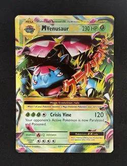 Pokemon TCG M Venusaur EX XY Evolutions 2/108 Mega Holo Rare Card - Image 1
