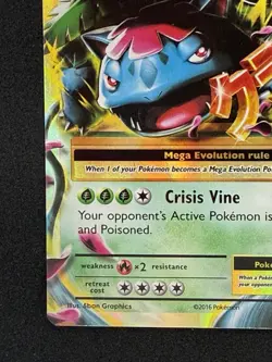 Pokemon TCG M Venusaur EX XY Evolutions 2/108 Mega Holo Rare Card - Image 2