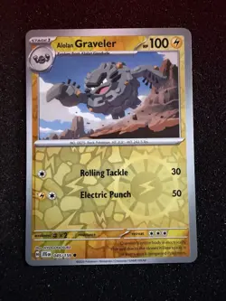 Alolan Graveler 045/159 Reverse Holo Common Pokemon TCG S&V Journey Together NM - Image 1