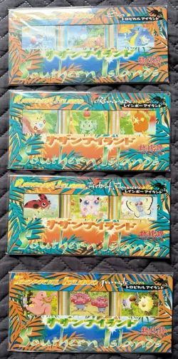 1998 Japanese Pokemon Southern Island. Jungle, Sea, Riverside and Field Flowers. - Image 1