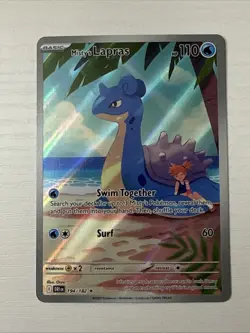 Pokemon Misty's Lapras Destined Rivals # 194/182 Illustration Rare Holo Full Art - Image 1
