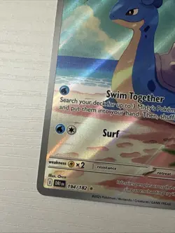 Pokemon Misty's Lapras Destined Rivals # 194/182 Illustration Rare Holo Full Art - Image 5