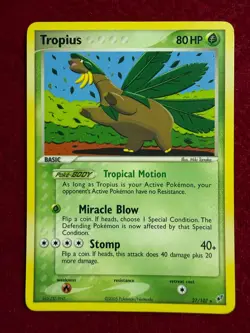 Pokemon TCG Tropius Non-Holo 27/107, EX Deoxys (LP) - Image 1
