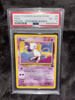 Pokemon Black Star Promo Mew #8 PSA 4 2000 English Pokemon League - Image 1