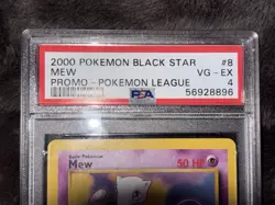 Pokemon Black Star Promo Mew #8 PSA 4 2000 English Pokemon League - Image 2