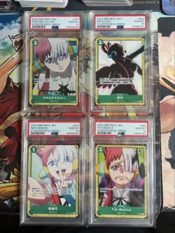 One Piece Card One Piece Card Uta Set of 4, Psa10 - Image 1
