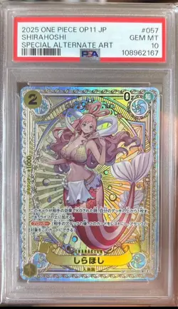 One Piece Card Shirahoshi SP Parallel Special Card PSA10 - Image 1