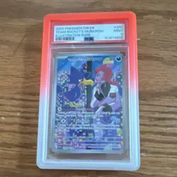 Pokemon TCG Team Rocket's Murkrow 200/182 Destined Rivals Illustration Rare PSA… - Image 1