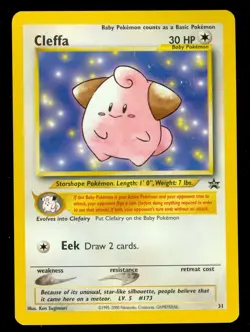 Pokemon CLEFFA 31 PROMO - VERY HEAVY PLAY - Image 1